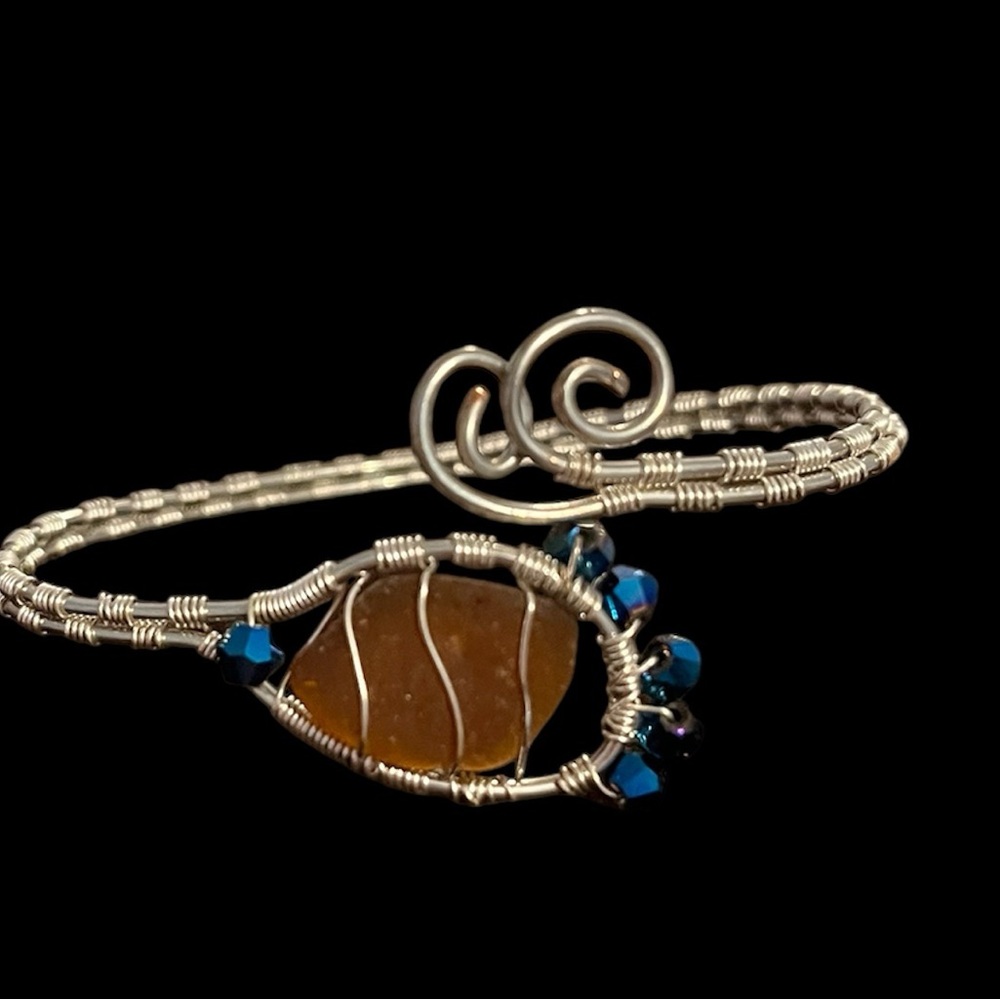 Sea glass bracelet
